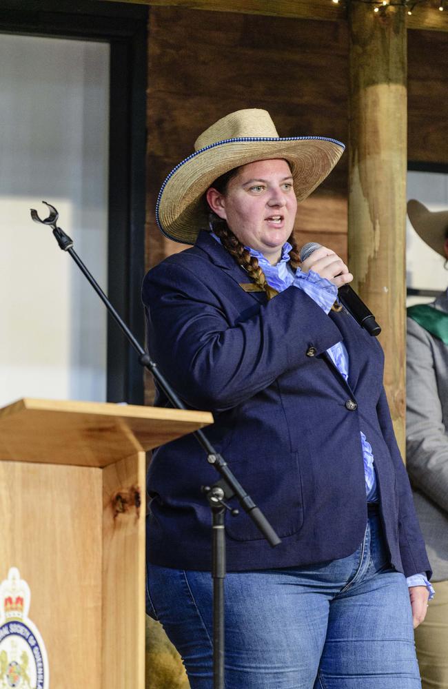 At the Darling Downs division of the Queensland Rural Ambassador Awards representing Dalby Show is Emily Akers at the People First Bank Toowoomba Royal Show, Saturday, March 29, 2025. Picture: Kevin Farmer