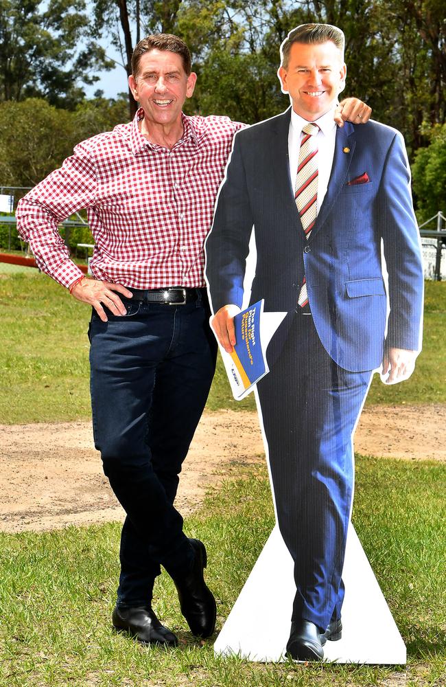 Labor’s Cameron Dick will be forced to debate a cheap cardboard imitation of the LNP’s Jarrod Bleijie in the battle of the deputies. Picture: John Gass