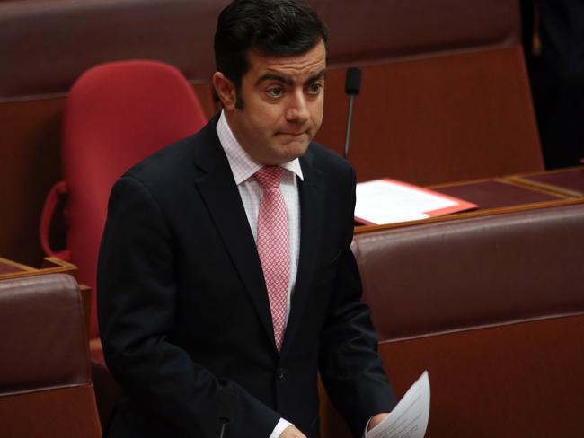 Labor Senator Sam Dastyari has resigned from his parliamentary responsibilities following another day of damaging reports about his dealings with businessman and political donor Huang Xiangmo. Picture: Gary Ramage