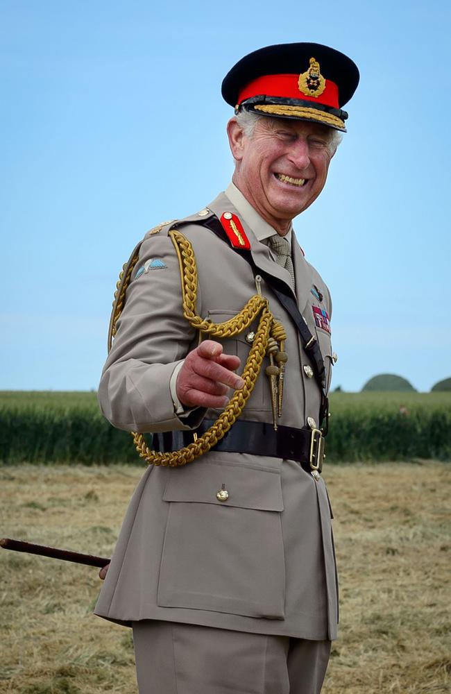 King Charles, formerly Prince Charles, during a D-Day commemoration in Ranville, northern France, on June 5, 2014, on the eve of the 70th anniversary of the World War II Allied landings in Normandy. Picture: AFP