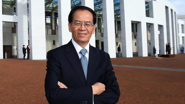 Chinese Ambassador to Australia Cheng Jingye. Picture: KYM SMITH