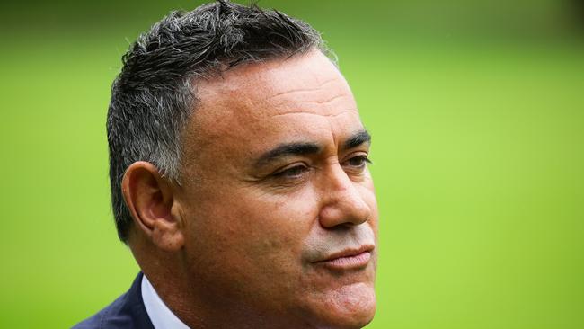 Deputy Premier and Nationals leader John Barilaro has called on his MP to resign. Picture: NCA NewsWire / Gaye Gerard