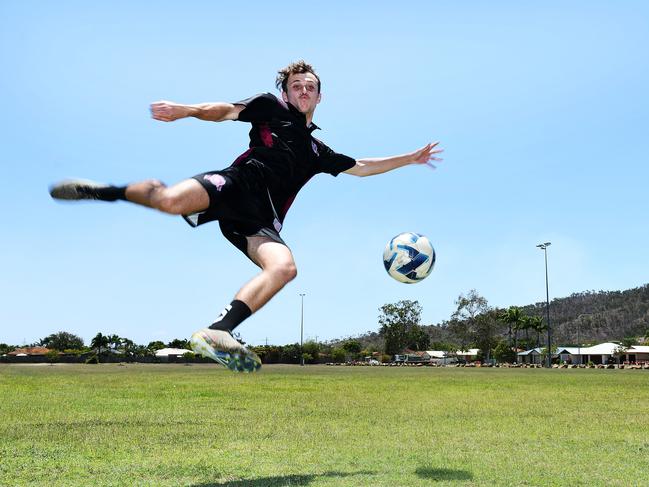 Townsville soccer player Riley Gott has signed his first professional soccer contract, joining Italy's Serie C club AC Perugia. Picture: Shae Beplate.