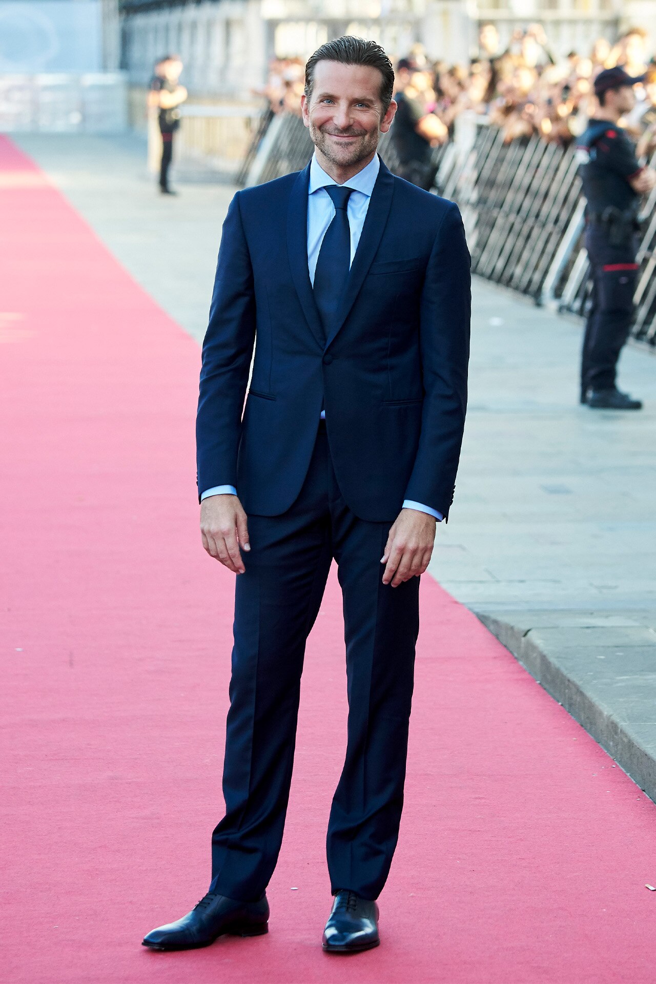 <p>At the <em>A Star Is Born </em>Premiere in San Sebastian, Spain.&nbsp;</p>