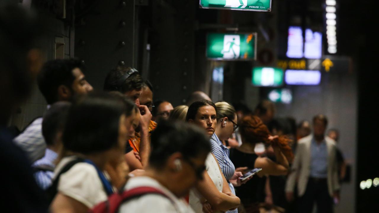 Commuters faced lengthy waits for trains across the network due to the disruptions. Picture: NewsWire/ Gaye Gerard