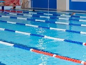 The woman collapsed next to a pool at the centre.