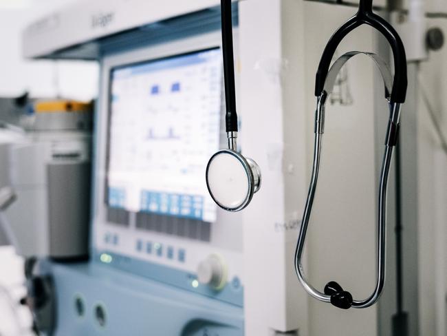 Close up of stethoscope on medical ventilator in emergency room in a hospital. Picture: ISTOCK