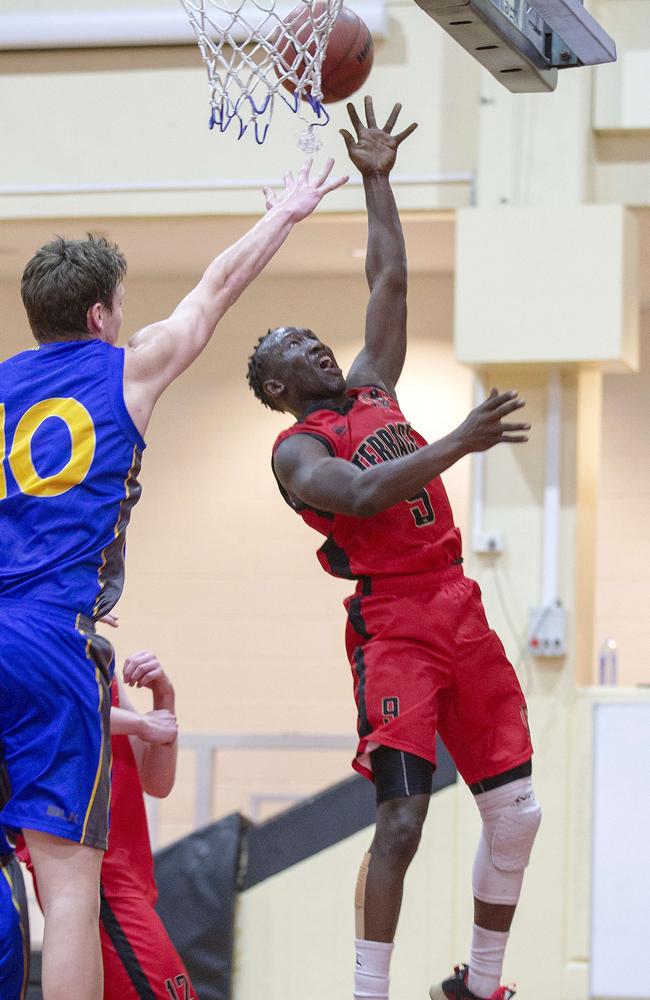 Terrace captain David Eltima against Churchie. Picture: Sarah Marshall