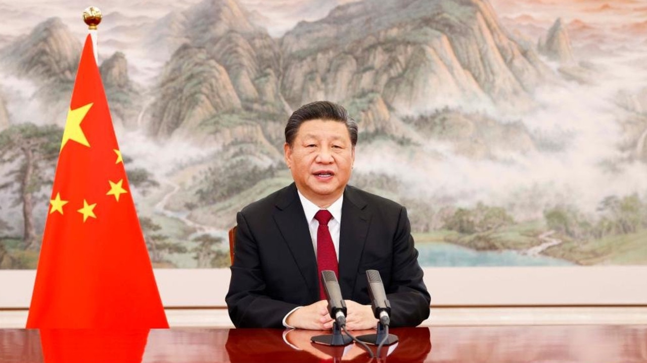Chinese President Xi Jinping addresses the DavosAgenda of the World Economic Forum on Monday Jan 17, 2022. Xi tells DavosAgenda