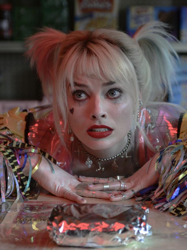 Margot Robbie as Harley Quinn in a scene from the movie Birds of Prey. Warner Brothers Pictures.