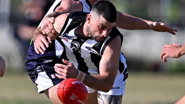 Corey Viani in action for Wallan. Picture: Andy Brownbill