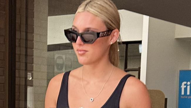 Breanna Jade Long outside the Noosa Magistrates Court on December 13.