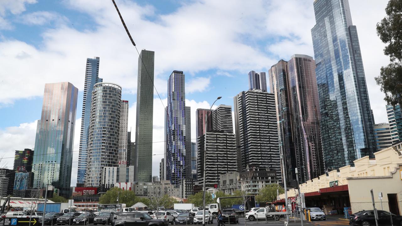 Limited approvals for new construction has also raised the prospect Melbourne’s unit market could be poised for even bigger growth. Picture: NewsWire/David Crosling.