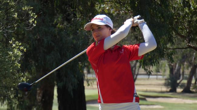 Sienna Clarke in action at the Peter O'Malley Junior Masters. Photo: Annika Boyd