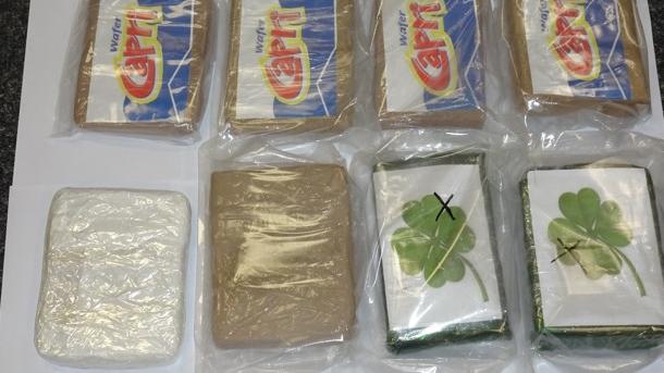 A man, 34, from Cromer, has been charged with trying to import 13kgs of cocaine, with a street value of $5.8 million, in an air cargo consignment from Greece. Picture: NSW Police