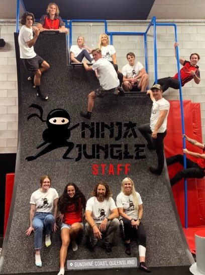 The team at Forest Glen's Ninja Jungle which is set to open on July 3.