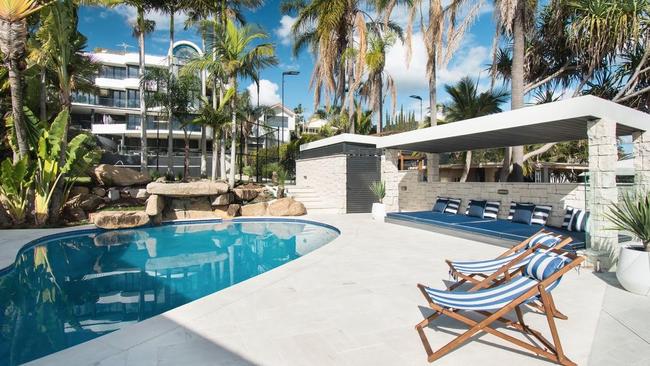 The resort-style pool area at 154 Virginia Ave, Hawthorne. Image supplied.