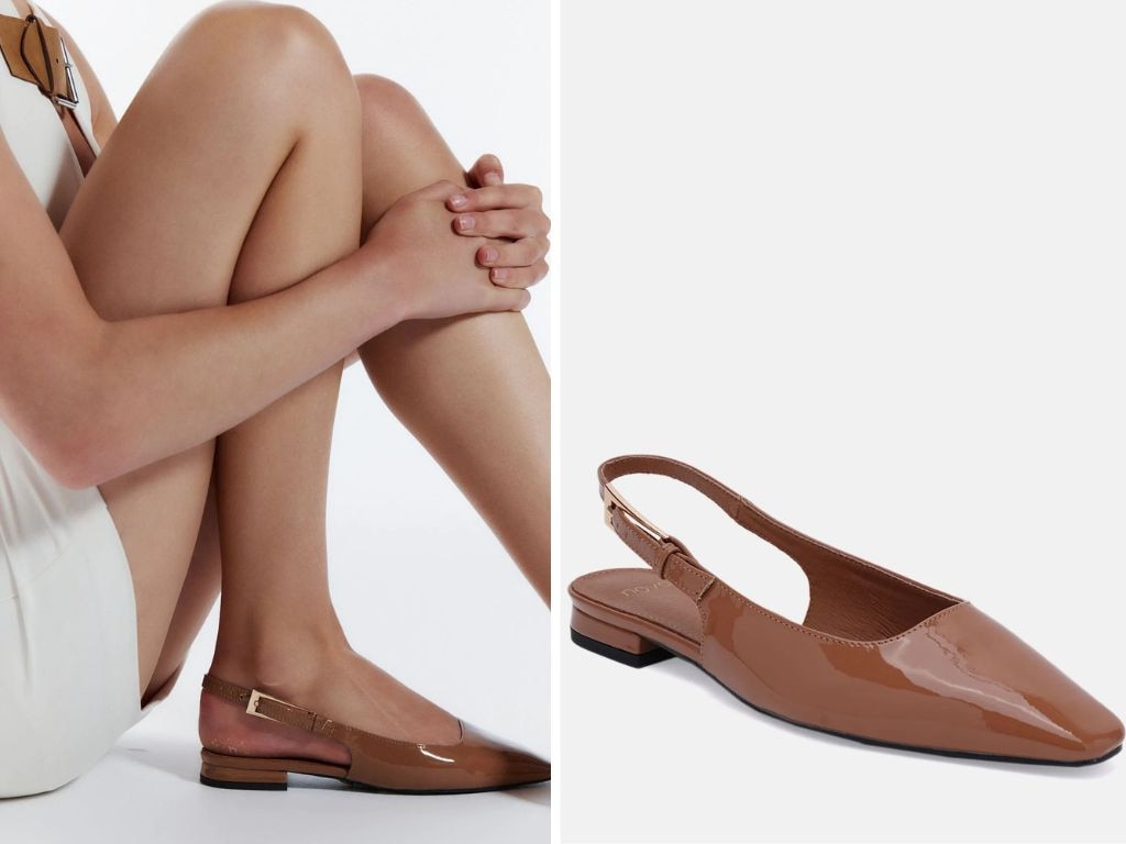 CONI TOFFEE Ballet Flats at Novo Shoes