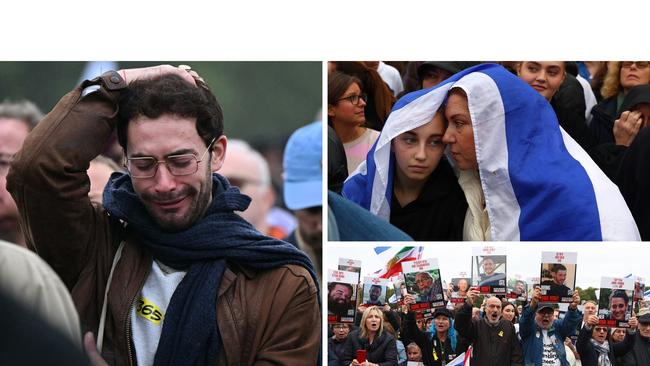 Hyde Park London Israeli vigil - 16x9 crop