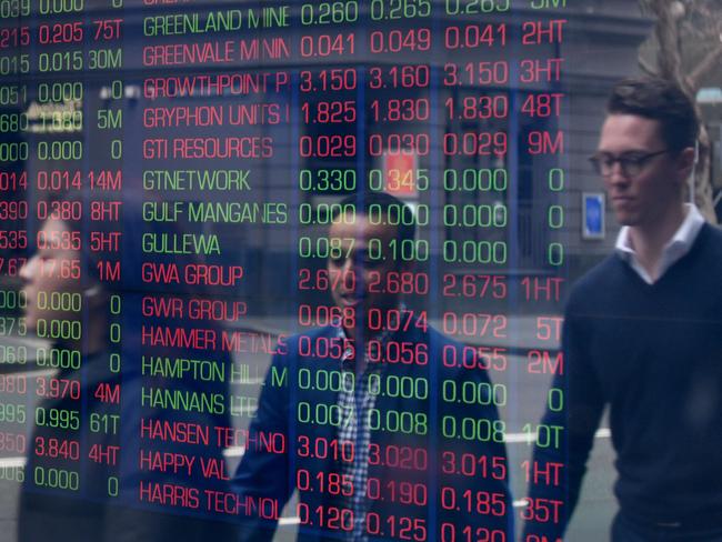 SYDNEY, AUSTRALIA - NCA NewsWire Photos AUGUST, 12, 2020: Digital market boards are seen at the Australian Stock Exchange (ASX) in Sydney. Picture: NCA NewsWire/Bianca De Marchi