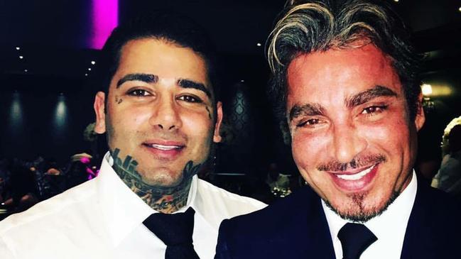 Tajjour with his cousin John Ibrahim. Picture: Instagram