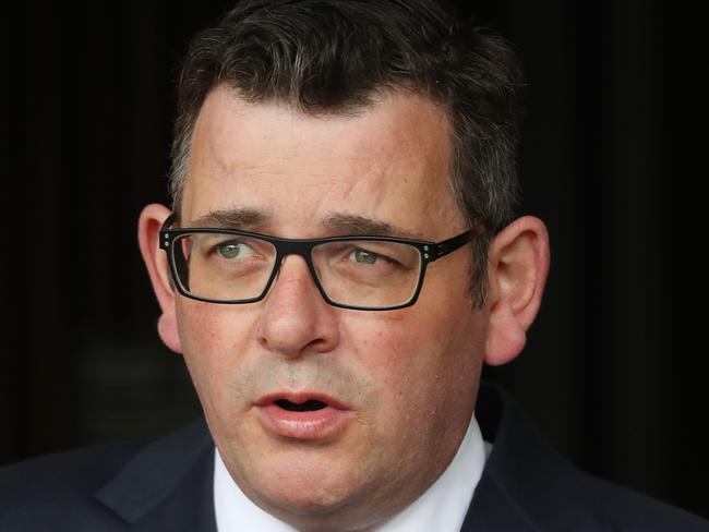 MELBOURNE, AUSTRALIA - NewsWire Photos, OCTOBER 13, 2021. Victorian Premier Daniel Andrews holds a door stop press conference at Parliament House. Picture: NCA NewsWire / David Crosling