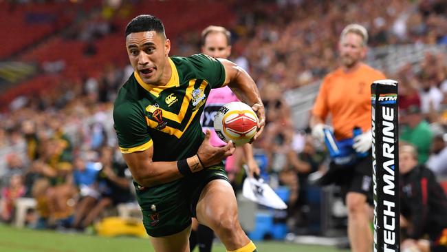 Valentine Holmes will run out for the Kangaroos in upcoming Tests.