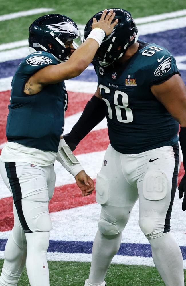 Aussie Jordan Mailata is a Super Bowl champion. Picture: Chris Graythen/Getty Images