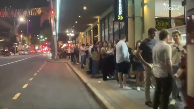 Huge line outside of The Caxton as Broncos fans queue for NRL grand finals