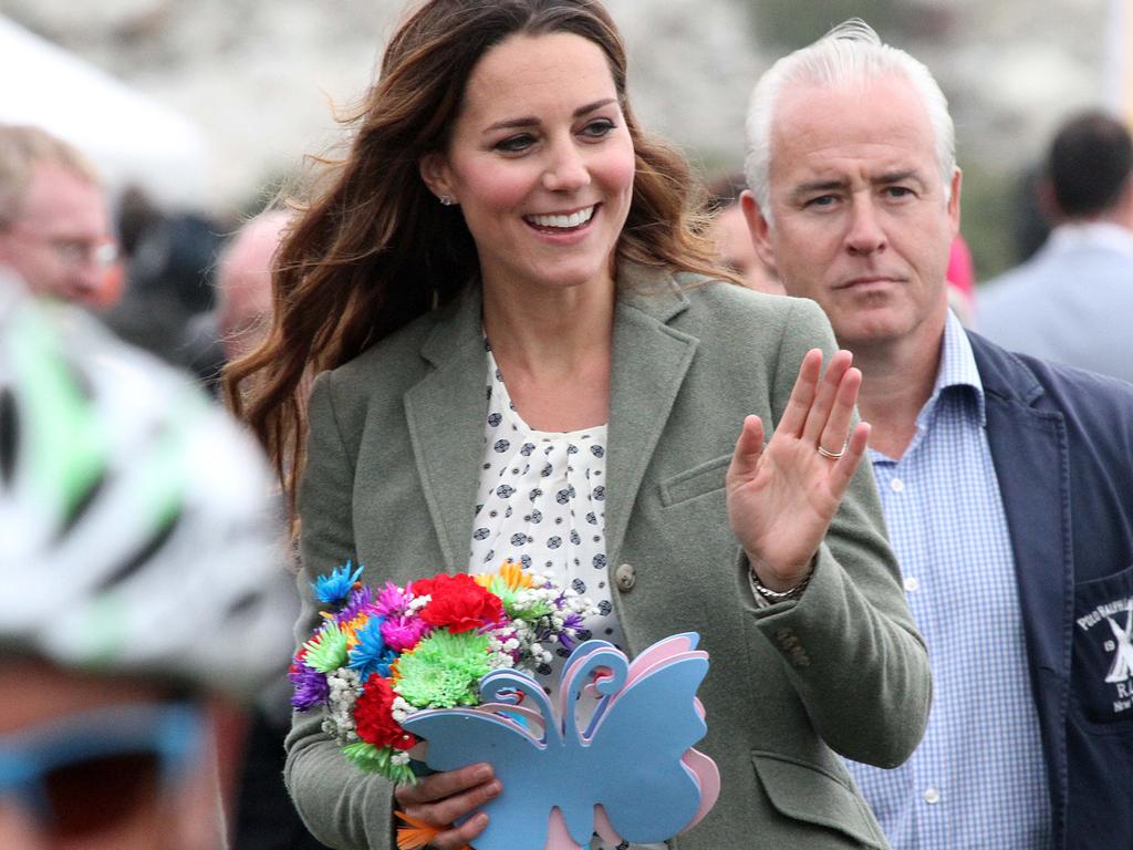 Kate at The Ring O'Fire Anglesey Coastal Ultra Marathon on August 30, 2013, 39 days after George was born. Picture: Paul Lewis/WPA Pool/Getty Images. S