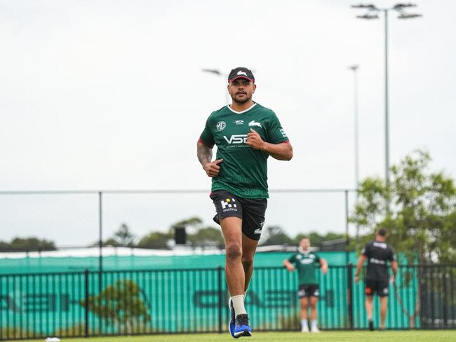 Mitchell in pre-season training. Photo: Rabbitohs