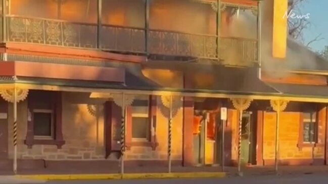 A fire has erupted at a 125 year old hotel in Peterborough