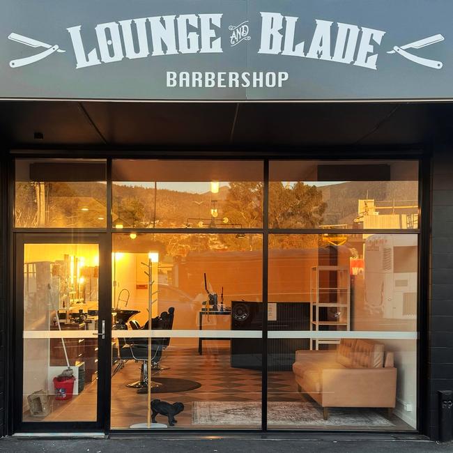 Lounge and Blade Barbershop in Glenorchy. Picture: Nigel Vogler