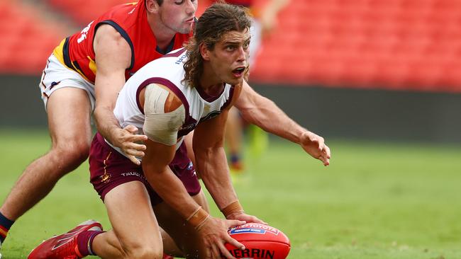 Jarrod Berry was best afield for Brisbane with 25 disposals. Picture: Getty Images