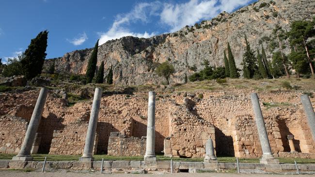 Archaeological site of Delphi in Greece.