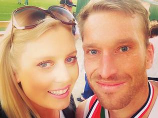Then: Mel Greig and Steven Pollock in happier times.