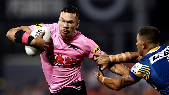 Brent Naden will add pace and power to the Bulldogs’ backline next year. Picture: Brendon Thorne/Getty Images