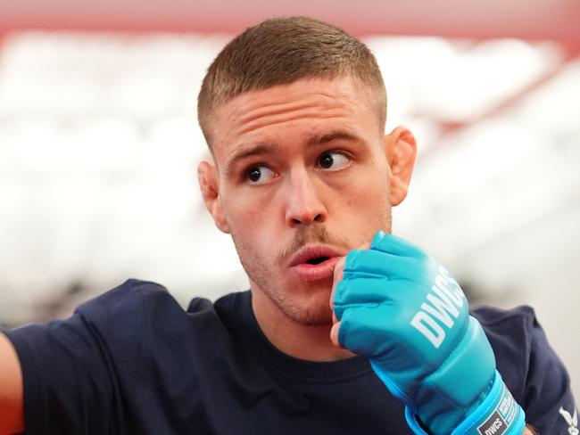 LAS VEGAS, NEVADA - AUGUST 20: Cody Haddon of Australia warms up prior to his fight during Dana White's Contender Series, season eight week two on August 20, 2024 in Las Vegas, Nevada.  (Photo by Chris Unger/Zuffa LLC)