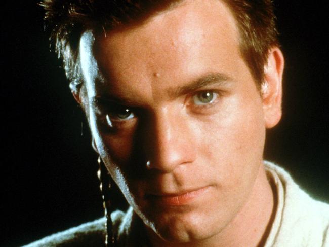 Scottish actor Ewan McGregor in scene from film 