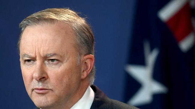 Anthony Albanese appeared flustered on morning television on Friday when pressed on the Anthony Byrne matter. Picture: NCA NewsWire / Jeremy Piper