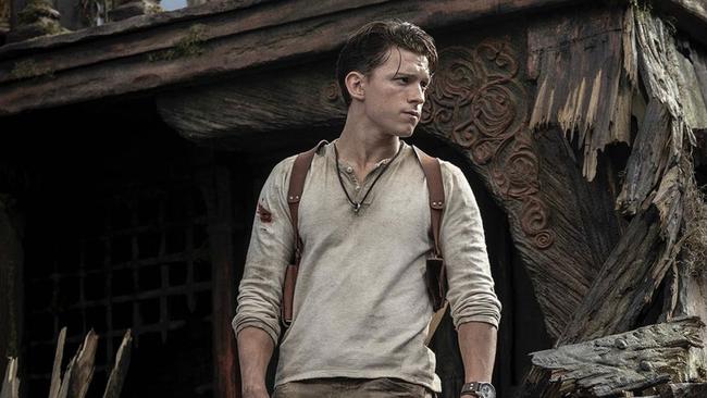 Tom Holland as Nathan Drake in Uncharted.