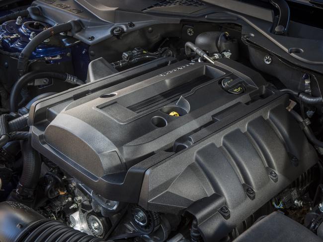 Times have changed ... under the bonnet of the four-cylinder Mustang.