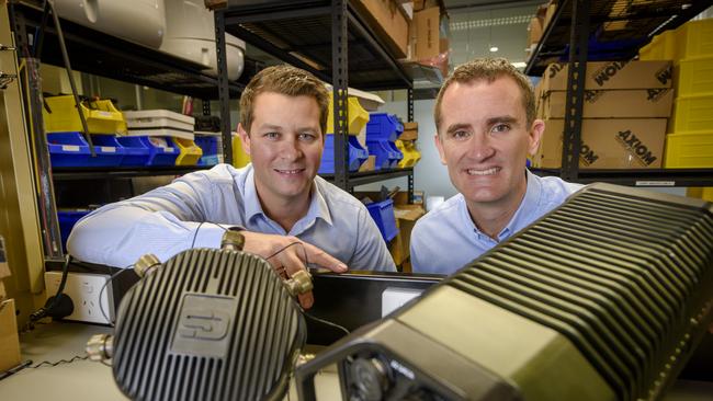 Simon Palumbo (left) and James Palmer, co-Founders of Silentium Defence. Picture: supplied