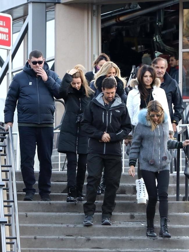 Australian Billionaire James Packer puts his Mariah Carey troubles behind him as he snuggles up to a mystery blonde while vacationing in Aspen. James held hands with his new girl as they hit the town with friends during the day. Perhaps James is trying to throw his new relationship in Mariah's face, as Mariah does have a home in Aspen and is always their for the holidays. Picture: BACKGRID