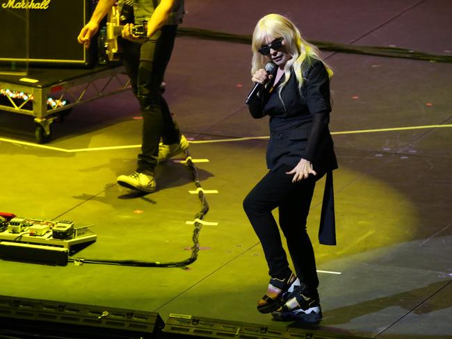 Debbie Harry from Blondie still knows how to rock out. Picture: Richard Dobson