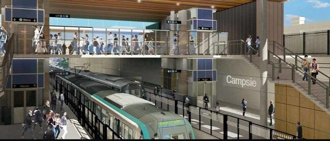 An artist’s impression of the new Campsie station.