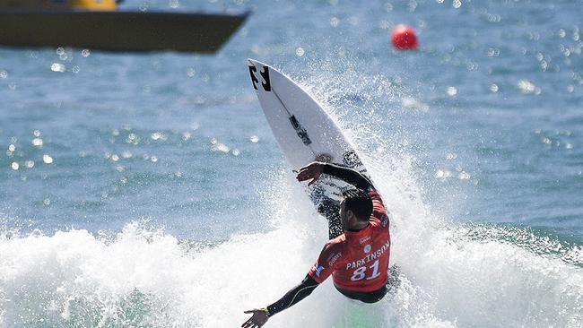 Joel Parkinson finished second at Trestles in the Hurley Pro behind Jordy Smith.