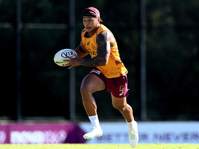 The Broncos are looking to look Tesi Niu up. Picture: Bradley Kanaris/Getty Images