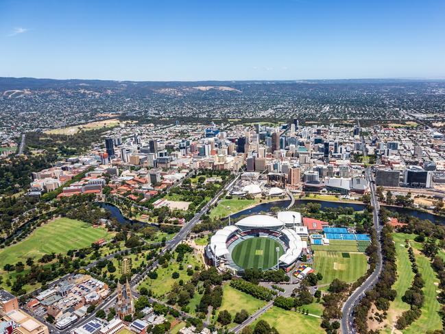 Adelaide. Airviewonline unveils Australia's top aerial views captured or curated by veteran photographer Stephen Brookes. Picture: Stephen Brookes