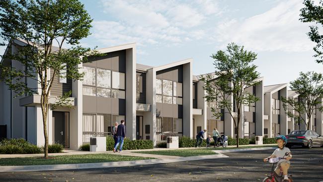 Rivergum’s new strategy is to focus on medium-density townhouses, like its The Palms collection at the Riverlea housing estate.